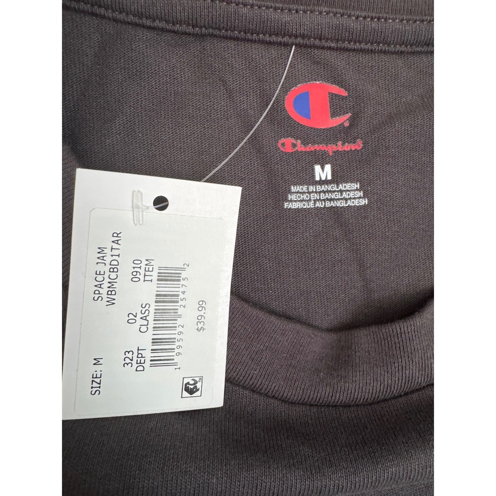 Champion Space Jam March Madness Bugs Bunny Pocket T-Shirt Gray Men's M NEW - Picture 3 of 5